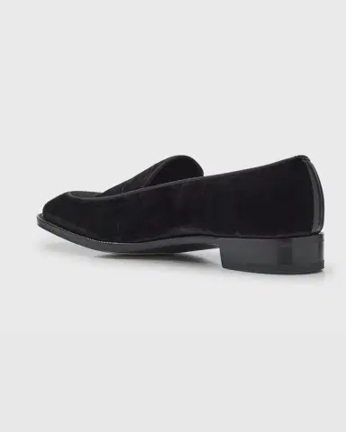 John Lobb Men's Bill Velvet Penny Loafers | Thumbnail 2 John Lobb Men's Bill Velvet Penny Loafers | Thumbnail 2