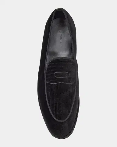 John Lobb Men's Bill Velvet Penny Loafers | Thumbnail 4 John Lobb Men's Bill Velvet Penny Loafers | Thumbnail 4