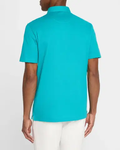 Brioni Men's Jersey Pique Polo Shirt | Thumbnail 2