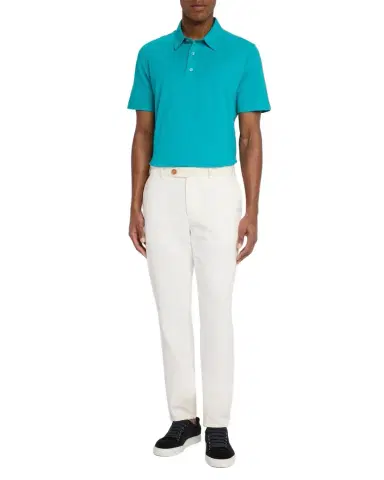 Brioni Men's Jersey Pique Polo Shirt | Thumbnail 1