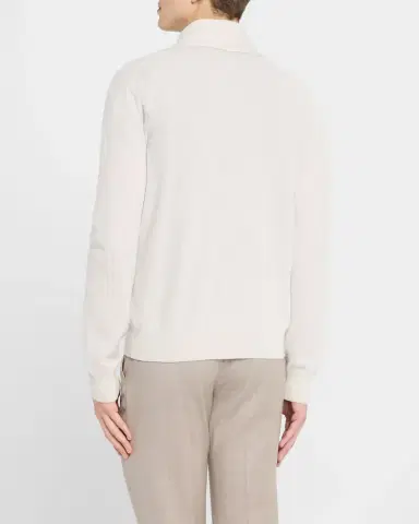 Brioni Men 's Cashmere and Wool Ribbed Cardigan | Thumbnail 3