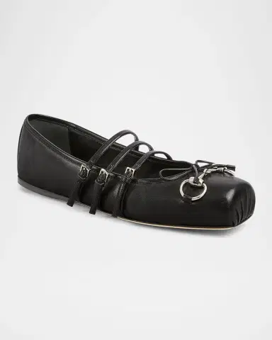Gucci Horsebit 3-Strap Mary Jane Ballerina Flats | Thumbnail 2 Gucci Horsebit 3-Strap Mary Jane Ballerina Flats | Thumbnail 2