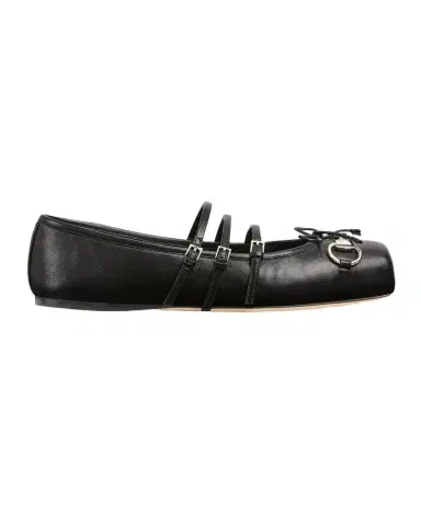 Gucci Horsebit 3-Strap Mary Jane Ballerina Flats | Thumbnail 1 Gucci Horsebit 3-Strap Mary Jane Ballerina Flats | Thumbnail 1
