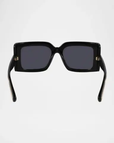 Ferragamo Prisma Modified Acetate Rectangle Sunglasses | Thumbnail 2 Ferragamo Prisma Modified Acetate Rectangle Sunglasses | Thumbnail 2