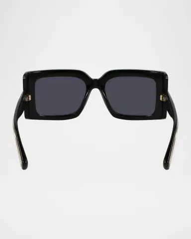 Ferragamo Prisma Modified Acetate Rectangle Sunglasses | Thumbnail 5 Ferragamo Prisma Modified Acetate Rectangle Sunglasses | Thumbnail 5