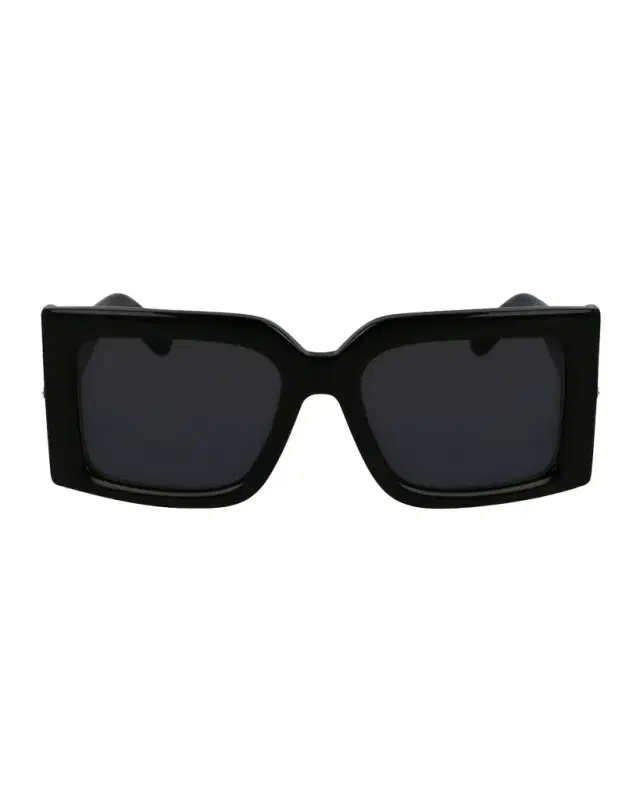 Ferragamo Prisma Modified Acetate Rectangle Sunglasses