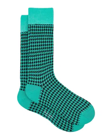 Paul Smith Men's James Houndstooth Gingham Crew Socks | Thumbnail 1 Paul Smith Men's James Houndstooth Gingham Crew Socks | Thumbnail 1