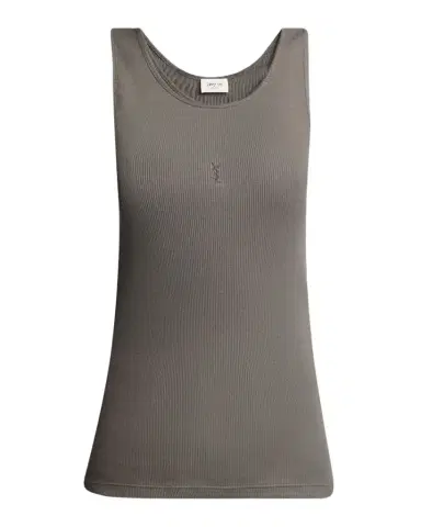 Saint Laurent YSL Embroidered Tank Top | Thumbnail 1 Saint Laurent YSL Embroidered Tank Top | Thumbnail 1
