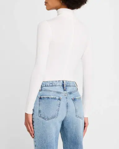 Frame Ribbed Turtleneck Top | Thumbnail 3 Frame Ribbed Turtleneck Top | Thumbnail 3