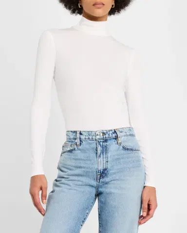 Frame Ribbed Turtleneck Top | Thumbnail 4 Frame Ribbed Turtleneck Top | Thumbnail 4