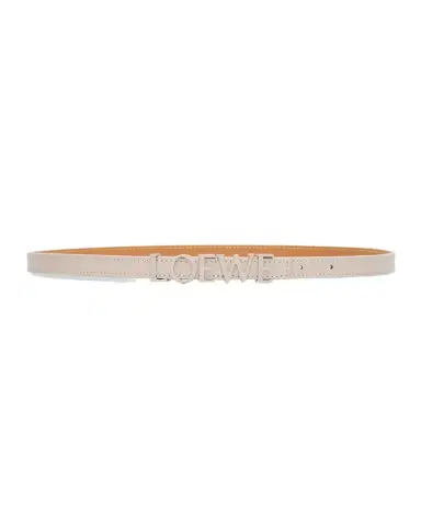 Loewe Logo Lettering Leather Skinny Belt | Thumbnail 1