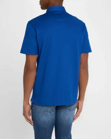 Brioni Men's Jersey Pique Polo Shirt | Thumbnail 2