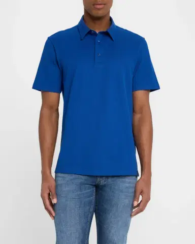Brioni Men's Jersey Pique Polo Shirt | Thumbnail 3