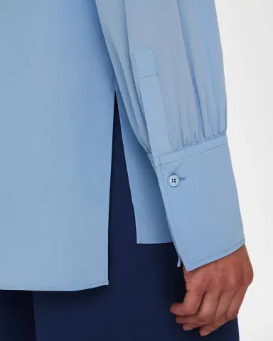 Joseph Evora Colorblock-Print Point-Collar Silk Blouse | Thumbnail 4
