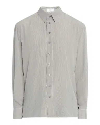 Saint Laurent Men's Micro-Striped Silk Sport Shirt | Thumbnail 1