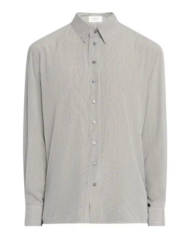 Saint Laurent Men 's Micro-Striped Silk Sport Shirt
