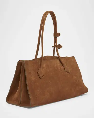 Alaïa Le Teckel Tote Bag in Suede and Leather | Thumbnail 3 Alaïa Le Teckel Tote Bag in Suede and Leather | Thumbnail 3