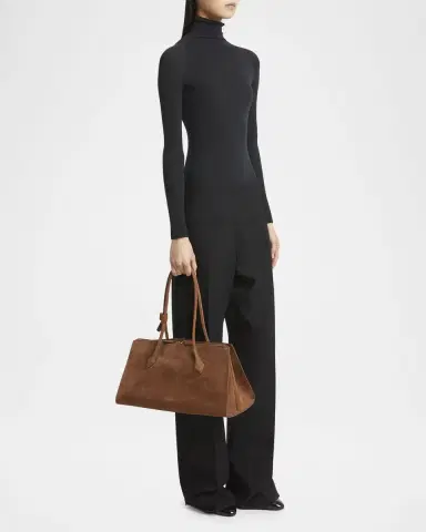 Alaïa Le Teckel Tote Bag in Suede and Leather | Thumbnail 5 Alaïa Le Teckel Tote Bag in Suede and Leather | Thumbnail 5