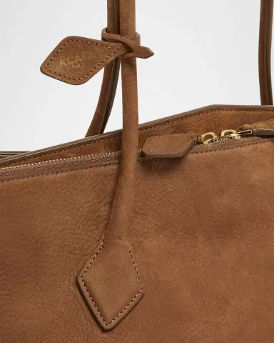 Alaïa Le Teckel Tote Bag in Suede and Leather | Thumbnail 6 Alaïa Le Teckel Tote Bag in Suede and Leather | Thumbnail 6