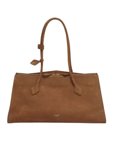 Alaïa Le Teckel Tote Bag in Suede and Leather | Thumbnail 1 Alaïa Le Teckel Tote Bag in Suede and Leather | Thumbnail 1