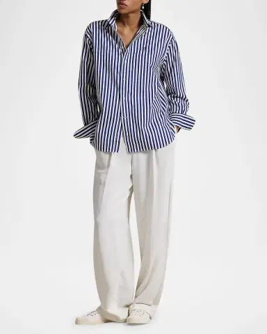 Polo Ralph Lauren Relaxed-Fit Striped Cotton Shirt | Thumbnail 2