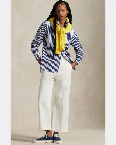 Polo Ralph Lauren Relaxed-Fit Striped Cotton Shirt | Thumbnail 5