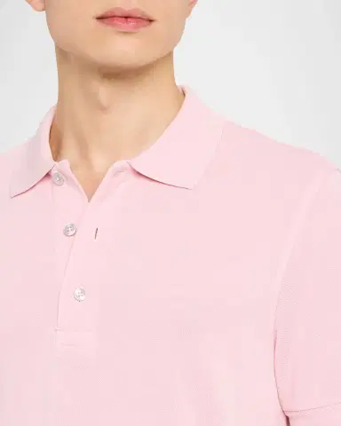 Tom Ford Men's Lyocell Pique Polo Shirt | Thumbnail 5