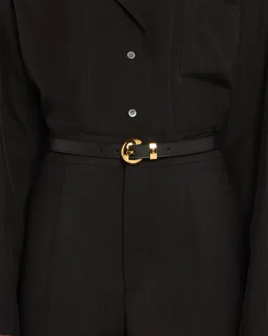 LOEWE Pebble Leather Skinny Belt | Thumbnail 2
