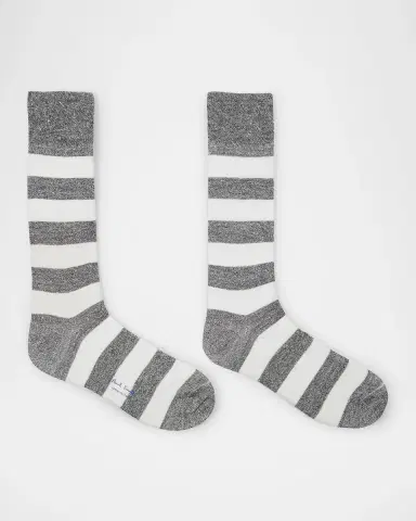 Paul Smith Men's Barry Thick Stripe Crew Socks | Thumbnail 2