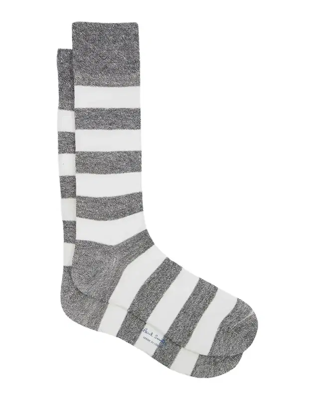 Paul Smith Men 's Barry Thick Stripe Crew Socks