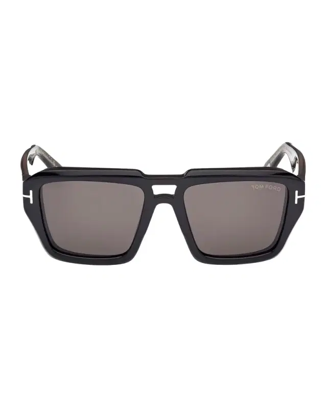 TOM FORD Men 's FT1202M Acetate Rectangle Sunglasses