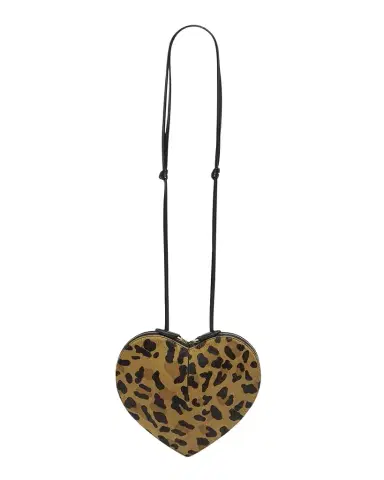 ALAÏA Le Coeur Crossbody Bag in Leopard Calf Hair | Thumbnail 1 ALAÏA Le Coeur Crossbody Bag in Leopard Calf Hair | Thumbnail 1