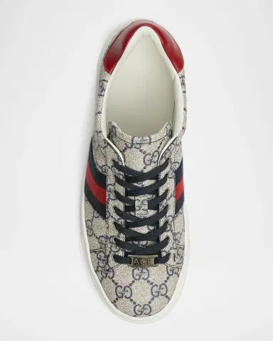 Gucci Ace Monogram Canvas Low-Top Sneakers | Thumbnail 5
