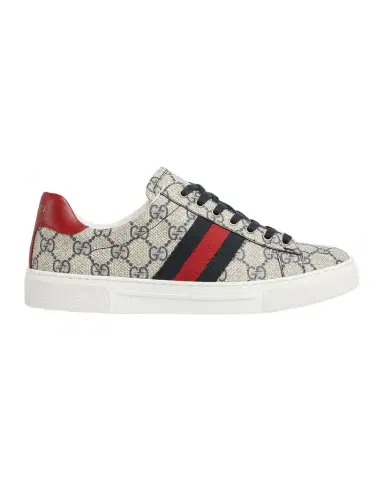 Gucci Ace Monogram Canvas Low-Top Sneakers | Thumbnail 1