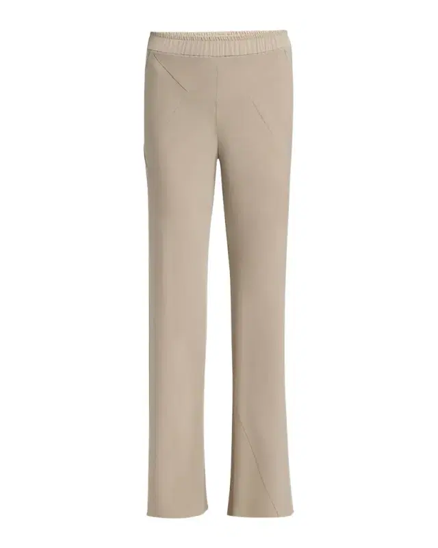 Giorgio Armani Triple Silk Georgette Flat Front Trousers