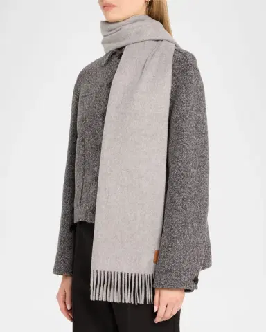 Loewe Fringed Cashmere Scarf | Thumbnail 3