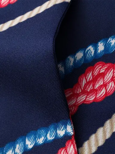 Prada Women's Printed Silk Twill Skinny Scarf | Thumbnail 2 Prada Women's Printed Silk Twill Skinny Scarf | Thumbnail 2