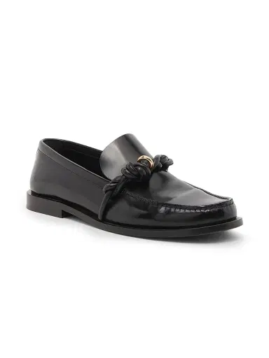 Jil Sander Women's Braided-Design Leather Loafers - Black - Size 11 | Thumbnail 3 Jil Sander Women's Braided-Design Leather Loafers - Black - Size 11 | Thumbnail 3