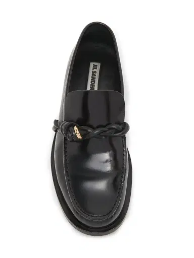 Jil Sander Women's Braided-Design Leather Loafers - Black - Size 11 | Thumbnail 5 Jil Sander Women's Braided-Design Leather Loafers - Black - Size 11 | Thumbnail 5