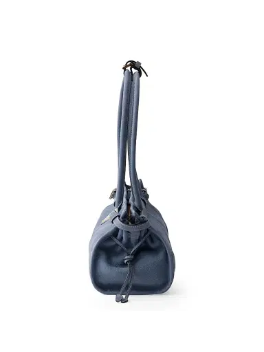Prada Women's Bonnie Medium Nubuck Leather Handbag - Blue | Thumbnail 5