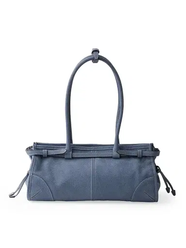 Prada Women's Bonnie Medium Nubuck Leather Handbag - Blue | Thumbnail 6