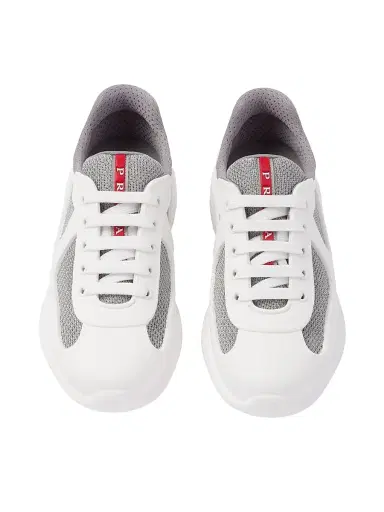 Prada Women's America's Cup Soft Rubber and Bike Fabric Sneakers - White - Size 6 | Thumbnail 3 Prada Women's America's Cup Soft Rubber and Bike Fabric Sneakers - White - Size 6 | Thumbnail 3