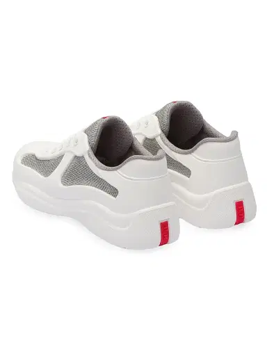 Prada Women's America's Cup Soft Rubber and Bike Fabric Sneakers - White - Size 6 | Thumbnail 4 Prada Women's America's Cup Soft Rubber and Bike Fabric Sneakers - White - Size 6 | Thumbnail 4
