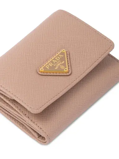 Prada Women's Small Saffiano Leather Wallet - Beige | Thumbnail 5 Prada Women's Small Saffiano Leather Wallet - Beige | Thumbnail 5