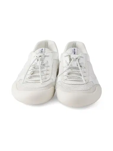 Prada Men's Speedrock Patent Leather and Mesh Fabric Sneakers - White | Thumbnail 2 Prada Men's Speedrock Patent Leather and Mesh Fabric Sneakers - White | Thumbnail 2