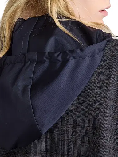 Prada Women's Prince of Wales Checked Wool Jacket - Grey - Size 4 | Thumbnail 6