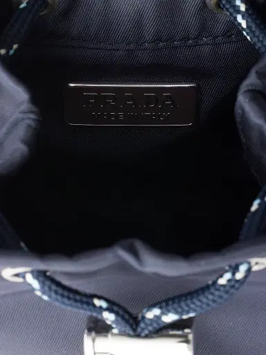 Prada Men's Mini Icon Re-Nylon Keychain Charm - Blue | Thumbnail 3