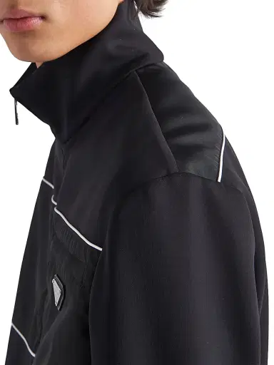Prada Men's Sweatshirt With Re-Nylon Details | Thumbnail 3