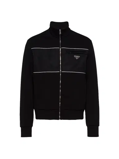 Prada Men's Sweatshirt With Re-Nylon Details | Thumbnail 1