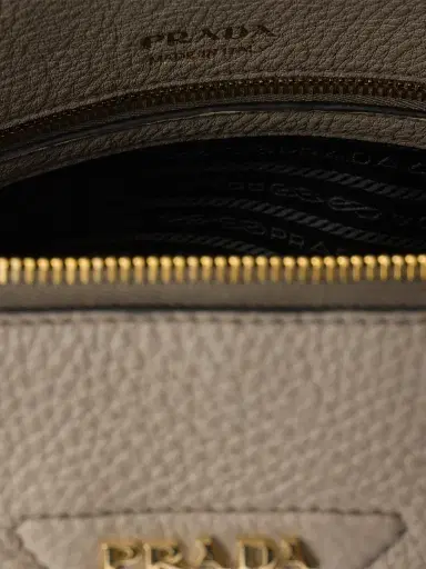 Prada Women's  Leather Tote Bag - Grey | Thumbnail 4